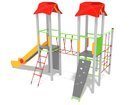 Set cu două turnuri cu tobogan pentru loc de joacă - BGL-00104 imagine 5