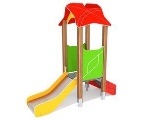 Căsuță cu tobogan pentru loc de joacă - BGL-00808 imagine principala