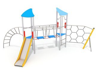 Set cu două turnuri cu tobogan pentru loc de joacă - BGL-1101 imagine principala