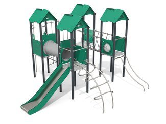 Set cu patru turnuri cu tobogan pentru loc de joacă - BGL-1106 RECYCLED imagine principala