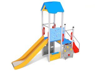 Turn cu tobogan și trepte pentru loc de joacă - BGL-1109