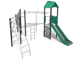 Set turnuri cu panou de cățărare pentru loc de joacă - BGL-1113 RECYCLED imagine principala