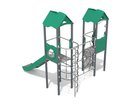 Set cu două turnuri cu structură de frânghii pentru loc de joacă - BGL-1135 RECYCLED imagine 2