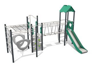 Set turnuri cu structură de frânghii pentru loc de joacă - BGL-1136 RECYCLED imagine principala