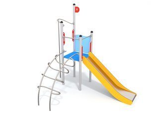 Turn cu tobogan și scară pentru loc de joacă - BGL-1140