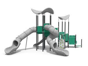 Set cu două turnuri pentru loc de joacă din materiale reciclate - BGL-1215 RECYCLED