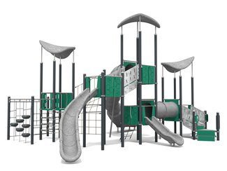 Set cu trei turnuri pentru loc de joacă din materiale reciclate - BGL-1218 RECYCLED imagine principala