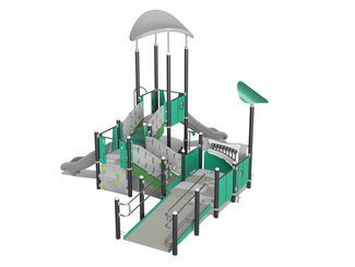 Set cu trei turnuri pentru loc de joacă din materiale reciclate - BGL-1224 RECYCLED imagine principala