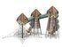 Turnuri triple cu tobogane și structură de frânghii - BGL-1433 miniatura 6
