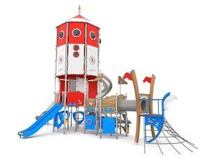 Set mare marin vapor cu tobogane pentru loc de joacă - BGL-1691