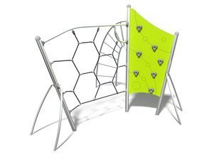 Panou de cățărare cu structură de frânghii pentru loc de joacă - BGL-1718 inox