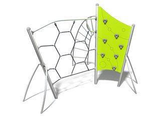 Panou de cățărare cu structură de frânghii pentru loc de joacă - BGL-1718 inox imagine principala
