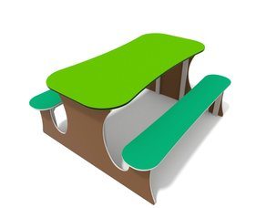 Măsuță cu băncuțe pentru loc de joacă - BGL-2016