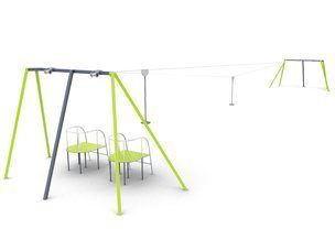 Tiroliană dublă pentru loc de joacă - BGL-4059