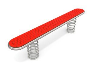 Bârnă de echilibru pe arcuri pentru loc de joacă - BGL-4080