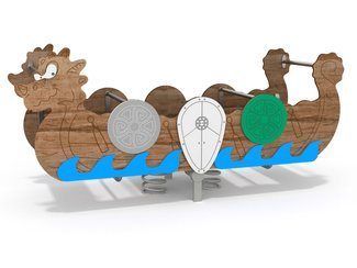 Balansoar pe arc corabie vikingă pentru loc de joacă - BGL-5033 imagine principala