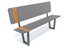 Bancă cu spătar pentru loc de joacă și parc - BGL-6026 miniatura 7