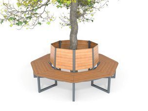 Bancă rotundă cu spătar - BGL-6040