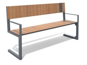 Bancă cu spătar pentru loc de joacă - BGL-6043