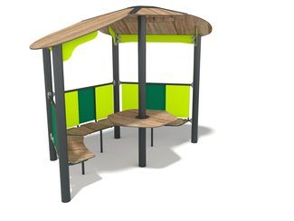 Foișor umbrar pentru loc de joacă în parc - BGL-6081 imagine principala