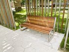 Bancă modernă cu spătar pentru loc de joacă și parc - BGL-6090 imagine 2