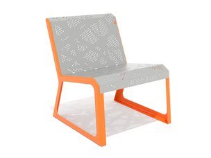 Scaun urban din tablă perforată - BGL-6101