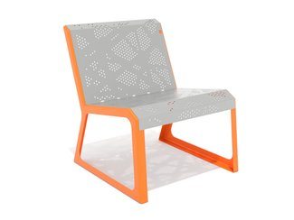 Scaun urban din tablă perforată - BGL-6101 imagine principala