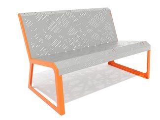 Bancă urbană tablă perforată - BGL-6102 imagine principala