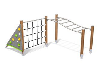 Scară orizontală cu structură de frânghii pentru loc de joacă - BGL-8009 imagine principala