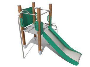 Tobogan pentru loc de joacă din materiale reciclate - BGL-8019 RECYCLED