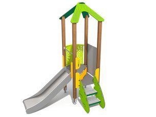 Căsuță cu tobogan pentru loc de joacă - BGL-8042