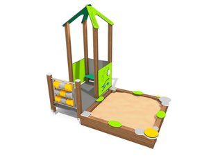 Căsuță cu groapă de nisip pentru loc de joacă - BGL-8050