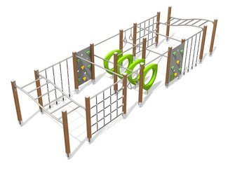 Structură de cățărare tip junglă pentru loc de joacă - BGL-8054 imagine principala