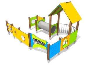 Set integrativ cu căsuță pentru loc de joacă - BGL-8056