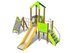 Căsuță cu tobogan și panou de cățărare pentru loc de joacă - BGL-8065 miniatura 1