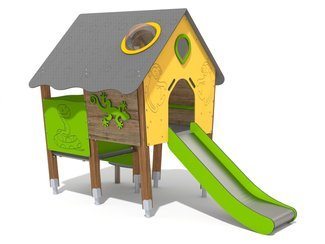 Căsuță cu tobogan pentru loc de joacă - BGL-8078 imagine principala