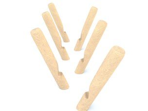 Stâlpi de lemn cu decupaj pentru picior - echipament pentru loc de joacă. - BGL-8112