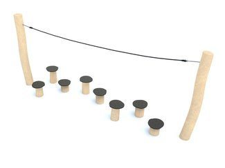 Ciupercuțe pentru sărituri și echilibru cu frânghie pentru loc de joacă - BGL-8116 imagine principala