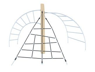Structură de frânghii scară din salcâm pentru loc de joacă - BGL-8146 imagine principala
