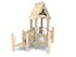 Căsuță cu tobogan din salcâm pentru loc de joacă - BGL-8171 miniatura 6