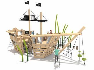 Vapor din lemn pentru loc de joacă - BGL-8190-8-29III24-1A imagine principala