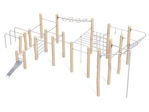 Set mare din salcâm Street Workout - BGL-8218