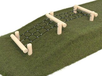 Traseu de aventură structură de frânghii din salcâm pentru pantă - BGL-8404 imagine principala