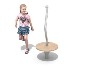 Carusel mic cu bară pentru loc de joacă din salcâm - BGL-8438