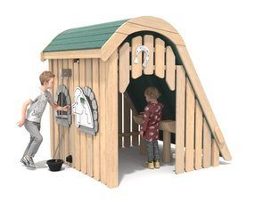 Grajd - căsuță pentru loc de joacă din salcâm - BGL-8453