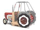 Tractor mare din lemn de salcâm pentru loc de joacă - BGL-8470 imagine 2