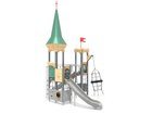 Castel cu două turnuri pentru loc de joacă cu tobogane - BGL-8609 imagine 2