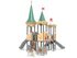 Castel cu trei turnuri pentru loc de joacă cu tobogane - BGL-8615 miniatura 6