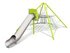 Piramidă de cățărare cu tobogan pentru loc de joacă - BGL-9128 miniatura 1