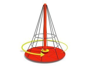 Structură de frânghii carusel piramidă de cățărare pentru loc de joacă - BGL-9130